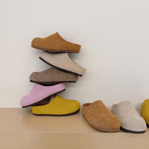 Mules décontractées <span class=keywords><strong>pour</strong></span> femmes à bout fermé, style Birkenstock, à <span class=keywords><strong>semelle</strong></span> épaisse, faciles à enfiler, polyvalentes, design 'Lazy Half-Slip' tendance - Product Image 1