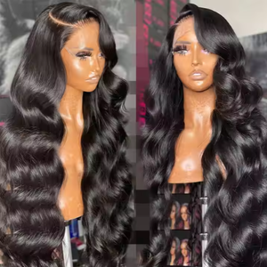 200% Body Wave Wholesale Raw INDIAN Virgin Natural Human Hair Hd <strong>Full</strong> <strong>Lace</strong> Frontal <strong>Wig</strong> Transparent <strong>Lace</strong> Front Human Hair <strong>Wigs</strong> - Product Image 2