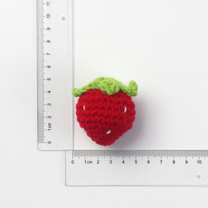Gran oferta, colgante de llavero de frutas de ganchillo colorido, planta de flores de punto de lana Artificial, graduación festiva, Día del Padre - Product Image 5