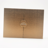 Boîte cadeau rigide en carton personnalisée OEM, écologique, en matériaux recyclés, à double porte avec fermeture magnétique, éponge, directement de l'usine