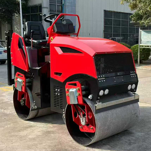 Rullo Vibrante Stradale a Doppio Tamburo da 2 Tonnellate, Macchina Compattatrice per Asfalto e Calcestruzzo da 1 Tonnellata, Rullo Compattatore da 330kg-540kg - Product Image 5