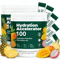 Boissons énergétiques vitaminées OEM, pré-entraînement, hydratation, électrolytes en poudre, complément alimentaire pour soulager la déshydratation, GMP