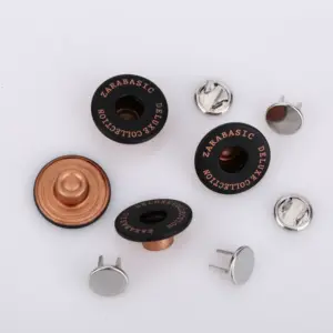 Botón de latón para vaqueros de metal personalizado de China de buen grado