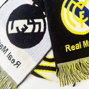 Bufandas Largas Tejidas <span class=keywords><strong>de</strong></span> Acrílico al por Mayor para Hombre, Bufanda Deportiva <span class=keywords><strong>de</strong></span> Fútbol con Diseño Jacquard para Aficionados, Colores del Real Madrid, <span class=keywords><strong>España</strong></span> - Product Image 3