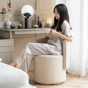 <span class=keywords><strong>Tabouret</strong></span> de maquillage de luxe moderne en cuir avec accoudoirs et dossier rotatifs <span class=keywords><strong>pour</strong></span> <span class=keywords><strong>coiffeuse</strong></span> - Product Image 4