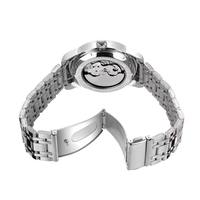 Reloj FORSINING de Primera Marca para Hombre, Automático, Mecánico, con Fase Lunar, Esqueleto, Luminoso, de Acero Inoxidable, Resistente al Agua