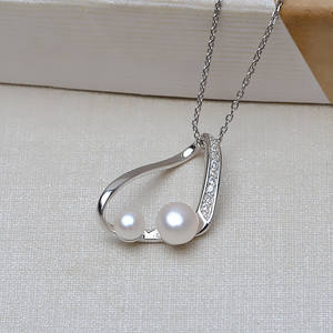 Accesorio DIY, Base Vacía para Colgante de Plata S925, Estilo Coreano, Europeo y Americano, para 4-5 Perlas, Colgante para el Cabello, Dijes - Product Image 2