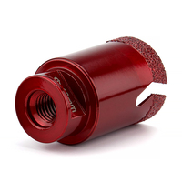 Ensemble de forets diamantés à noyau M14, brasés sous vide, pour marbre, pierre, carrelage en porcelaine