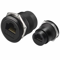 Connecteur Ethernet RJ45 de vente chaude pour montage sur panneau avec prix d'usine le moins cher