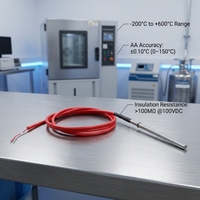 Sonde de mesure de très basse température PROG-SR101-1 PT100 PT1000 en acier inoxydable pour la réfrigération et la lyophilisation