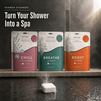 Diffuseurs de vapeur pour douche, aromathérapie, 14 comprimés, huiles essentielles, bombes de bain effervescentes, marque privée, 3 senteurs : lavande, eucalyptus, menthe, agrumes