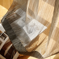 Innermor Style japonais or rêve Flash pure fenêtre Tulle rideaux luxe chambre salon décor