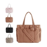 Sac à main de voyage matelassé personnalisé léger pour infirmière, sac à main pour ordinateur portable en nylon gonflé, avec bandoulière