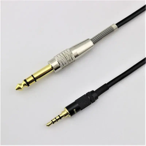 Personalizado de gama alta 1m/1,5 m/1,8 m estéreo TRS 3,5mm enchufe de 4 polos macho Cable auxiliar 6,35 <span class=keywords><strong>adaptador</strong></span> DC <span class=keywords><strong>Audio</strong></span> AV Cable altavoces micrófonos - Product Image 4
