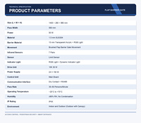 Barrière à battant en acier inoxydable avec capteur infrarouge pour la gestion des employés d'usine et une entrée sécurisée