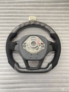 Volant en fibre de carbone forgée avec LED pour Seat <span class=keywords><strong>Cupra</strong></span> <span class=keywords><strong>Leon</strong></span> KL8 VZ Cup 2.0TSI 4 roues motrices 310 ch Année modèle 2022 - Product Image 5