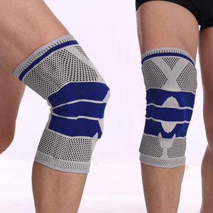 Silicone Padded <strong>Knee</strong> Sleeve Spring Support <strong>Knee</strong> Brace Sports Fitness Basketball Meniscus Patella Protection <strong>Knee</strong> <strong>Protector</strong> - Product Image 6