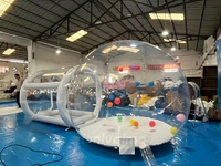 Tente bulle gonflable transparente en PVC imperméable pour le glamping, le camping, les fêtes en plein air et l'observation des étoiles