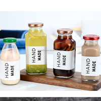 Bouteilles en verre de gros Bouteilles d'eau vintage étanches pour jus de fruits 80ml Bouteille de café infusé à froid Pot de gingembre pour potion