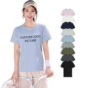 เสื้อยืดออกกำลังกายผู้ชายแบบกระชับสั่งทำ OEM ผ้าโพลีเอสเตอร์ 90% สแปนเด็กซ์ 10% แห้งเร็ว คอกลม สำหรับวิ่งและออกกำลังกายในยิม - Product Image 3