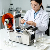 Applicateur d'étiquettes de table pour bouteilles rondes, machine d'étiquetage semi-automatique en acier inoxydable
