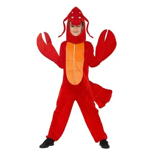 Заводские Популярные маскарадные костюмы с морскими животными на Хэллоуин для детей, праздничные костюмы с лобстером