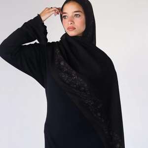 Offre Spéciale solide Modal arabe Polyester imprimé fleurs d'hiver foulard turc Hijabs pour les musulmans moyen-orient châle - Product Image 1