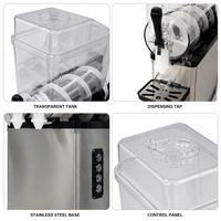 Commerciële slushpuppy machine voor koude dranken, smoothies en ijs, 36L, met ijsvergruizer