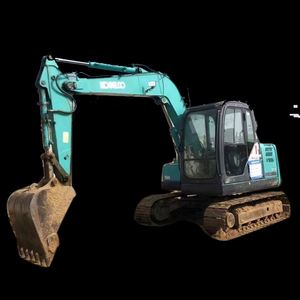 รถขุด Kobelco Sk75 คุณภาพดี ดีไซน์ดั้งเดิม รถขุดมือสอง ขนาด 7 ตัน, 7.5 ตัน พร้อมอุปกรณ์เสริม Thumb Attachment - Product Image 1