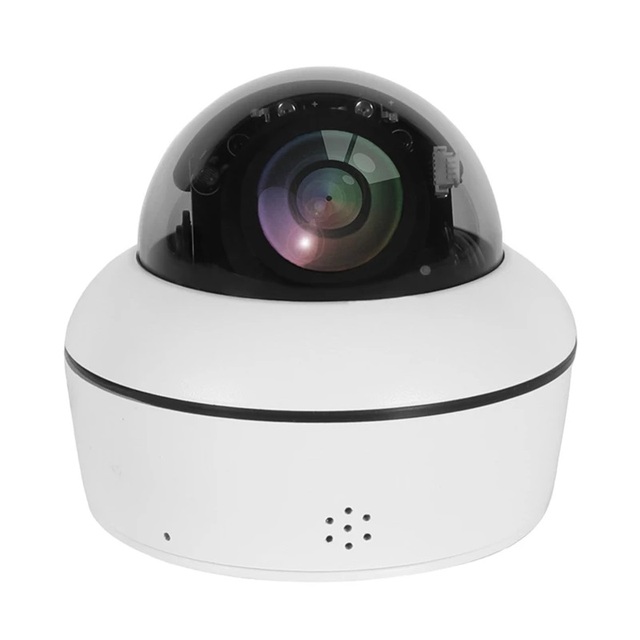 HD Security AI Tracking Mini Speed Dome IP Outdoor PTZ Camera 5MP with Two-Way Audio Wide Angle CMOS Sensor Memory Card Support