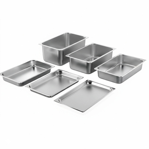 Teglie Gastronorm in Acciaio Inox Stile USA/UE per Uso Commerciale, Varie Dimensioni per <span class=keywords><strong>Ristoranti</strong></span> - Product Image 1