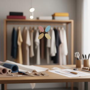 Etichetta ovale in legno Ilan 41x22mm 4 pezzi per etichette di abbigliamento - Product Image 2