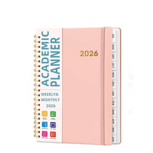 Agenda Personalizzata per <span class=keywords><strong>Insegnanti</strong></span> con 365 Giorni, Pianificatore Settimanale e Mensile, 12 Divisori, Rilegatura a Spirale, Regalo - Product Image 1