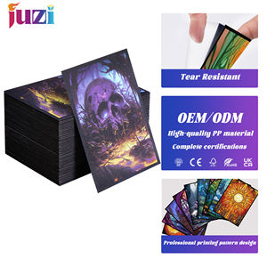 Protège-cartes portables en PP JUZI à coins carrés, personnalisables, pour jeux <span class=keywords><strong>de</strong></span> table, cartes Pokémon, Yugioh, TCG et cartes sportives - Product Image 1
