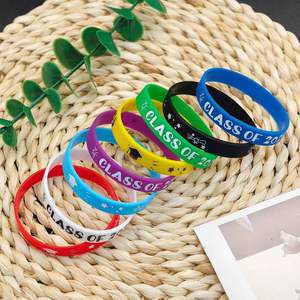 Bracelets en silicone pour la fête de remise des diplômes, classe de 2025, félicitations, 2026 - Product Image 3