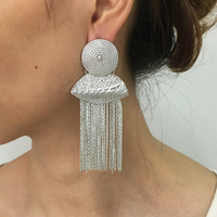 Mode 18K Plaqué Or Gland Goutte Pierre Long Pendentif De Mariée Boucles D'oreilles pour les Femmes Cadeau De Mariage