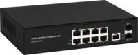 S1200WP-8G-2S-AUTO 24V/48V Conmutador PoE FTTH Administrado L2+ Gigabit Completo con 2SFP+8GE y Emparejamiento Automático, Ancho de Banda de 20Gbps
