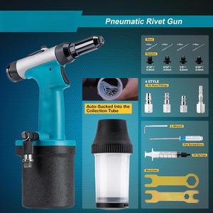 Kit de pistolet à riveter <span class=keywords><strong>pneumatique</strong></span> Outil de <span class=keywords><strong>riveteuse</strong></span> hydraulique à air robuste avec 200 rivets pour réparation automobile - Product Image 2