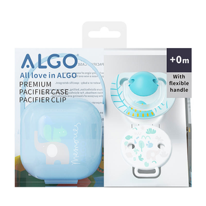 Sucette pour bébé ALGO Factory, lot de <span class=keywords><strong>3</strong></span> avec attache et étui, motif imprimé écologique, 0-12 <span class=keywords><strong>mois</strong></span>, sucette d'alimentation pour bébé - Product Image 4