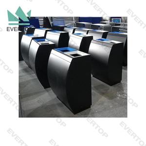 Cubo de <span class=keywords><strong>basura</strong></span> y reciclaje doble de cuerpo curvo, 2 compartimentos, cubos de <span class=keywords><strong>basura</strong></span> de reciclaje, centros comerciales, cubo de <span class=keywords><strong>basura</strong></span> de 2 compartimentos, cubo de <span class=keywords><strong>basura</strong></span> negro - Product Image 4