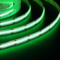 Bande lumineuse COB RVB couleur pleine 672D 24V 12W/M10mm, circuit imprimé découpable à 3,125 cm, lumière ambiante flexible à changement de couleur