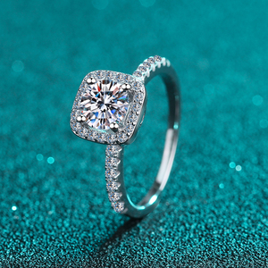 Anillo Clásico de Plata de Ley 925 al por Mayor, Anillo de Seis Garras, Color D, Moissanita de 0.5CT, Anillo de Diamantes para Mujer, Regalo de Compromiso, Certificación GRA - Product Image 6