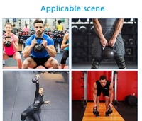 Pendentif en fonte, poudre, capacité de 32kg, 45lb, compétition, Kettlebell, Logo, poignée, rangement, breloque spéciale