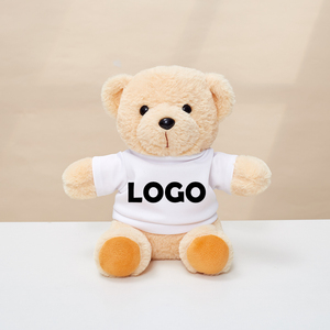 Bán buôn âu yếm Thú nhồi bông biểu tượng tùy chỉnh gấu bông màu sắc khác nhau T-Shirt đồ chơi sang trọng - Product Image 3