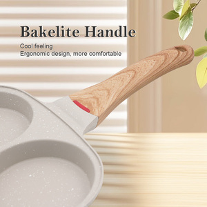 Sanlang bán buôn đúc nhôm 4 ly Pancake <span class=keywords><strong>Pan</strong></span> hình vuông cảm ứng tương thích không dính chiên trứng <span class=keywords><strong>Pan</strong></span> với 4 lỗ nắp - Product Image 5