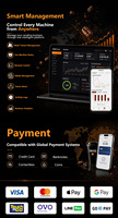 Distributeur automatique de café commercial TCN à rendement élevé (ROI) avec double moulin, machine à glaçons et système de boissons intelligent en libre-service