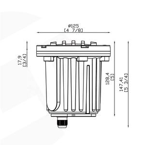 Projecteur led <span class=keywords><strong>encastrable</strong></span> dans le sol, imperméable conforme à la norme IP65, lampe de paysage en Bronze Antique, laiton et PVC, 1 voie, LT2202B, IP65, MR16 - Product Image 3
