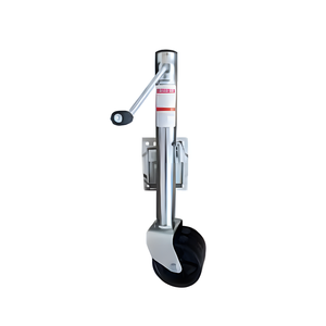 Support de remorque de bateau en acier robuste avec doubles roues de guidage, capacité de charge de 800 à 2000 lb, fixation latérale pivotante et poignée latérale. - Product Image 5