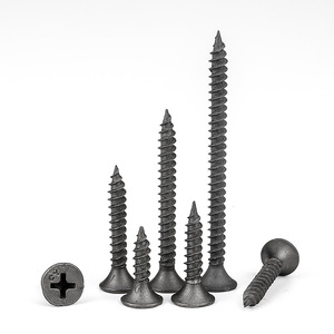 Tornillos autorroscantes Master Luo M4 de cabeza Phillips, cabeza alzada, fosfatados negros, acero de alto carbono, grado A, nivel 6.8, para taladro en hierro. - Product Image 2