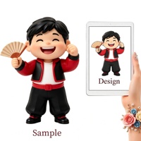 Figurines d'action en plastique personnalisées OEM Weimeitoy, série Oriental Leisure Cultivate Mind, mini-figurines en PVC, boîte mystère, cadeau pour la vente au détail